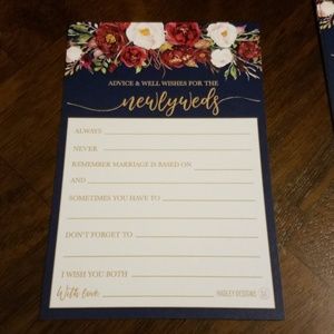 Wedding Advice & Well Wishes Cards